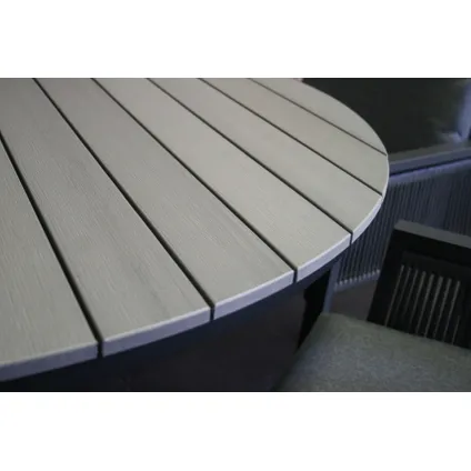 SenS-Line - Table de jardin Jersey - Polywood - Ø140cm - Gris 5