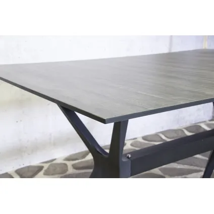 SenS-Line - Table de Jardin Jasper - Plastique - 120cm - Gris 4