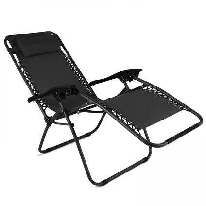 Oviala Set van 2 zwarte stalen lounge fauteuils 2