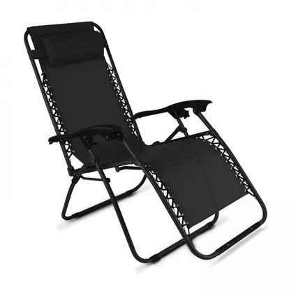 Oviala Set van 2 zwarte stalen lounge fauteuils 3