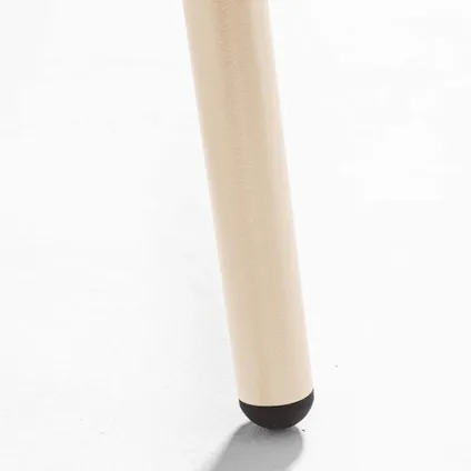 Oviala Lage tuintafel van ivoorkleurig staal, 90 x 50 cm 4