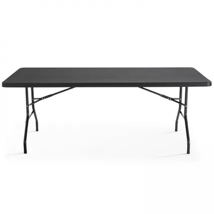 Table de réception noire Oviala Rekkem avec pieds pliants 2