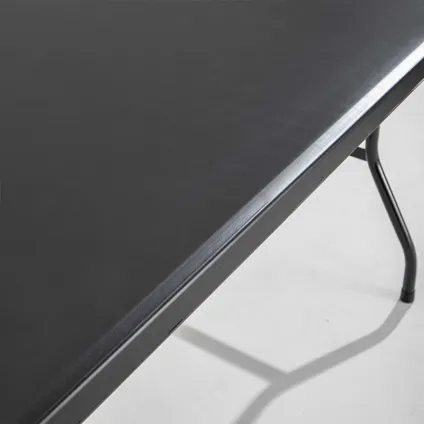 Table de réception noire Oviala Rekkem avec pieds pliants 3