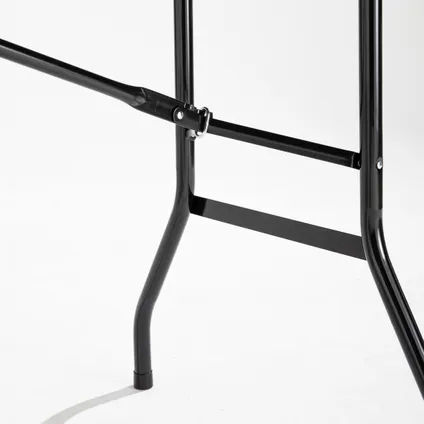 Table de réception noire Oviala Rekkem avec pieds pliants 5