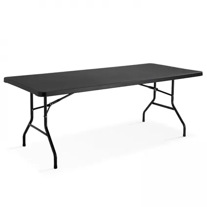 Table d'appoint noire Oviala Rekkem pour réception 200 cm