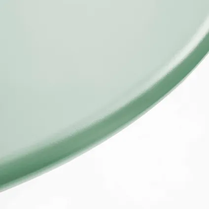 Oviala Palavas Ronde tuin tafel van groen salie staal, 120 cm 2