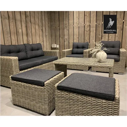 6-persoons Loungeset Garonne Forest Grey | Incl. tafel 9