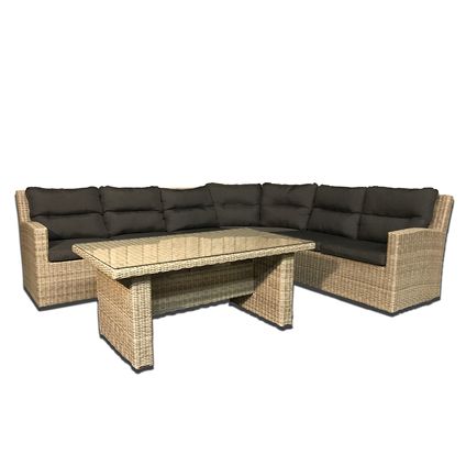 6-persoons Loungeset Merano Forest Grey | Hoekset incl. tafel