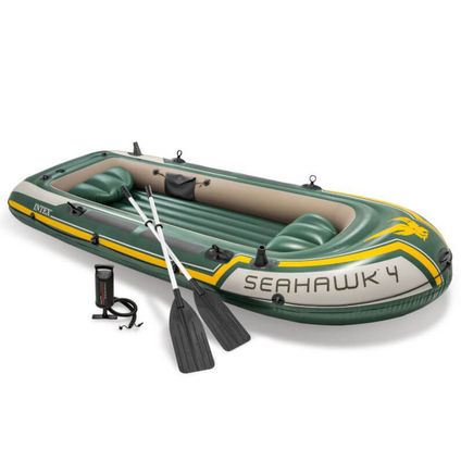 Intex Seahawk 4 Set - Boat gonflable à quatre personnes
