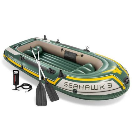 Intex Seahawk 3 Set - Boat gonflable à trois personnes