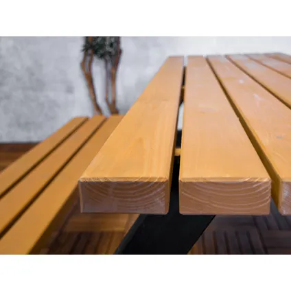 Sens-Line - Jack picknicktafel 180 cm - Zwart/Bruin 3