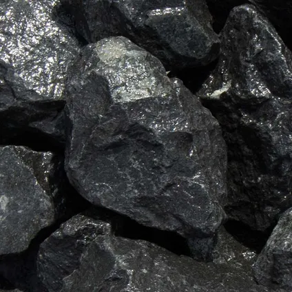 Intergard - Siergrind breukstenen zwarte Basalt 1000kg. 2