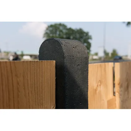 Intergard - Betonpalen hout beton schutting antraciet 10x10x180cm 2
