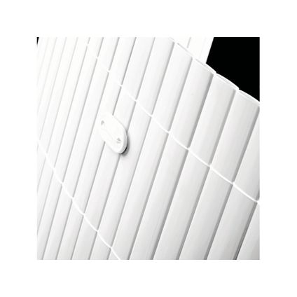 Intergard - Tuinscherm tuinafscheiding balkonscherm kunststof PVC wit 1x5m