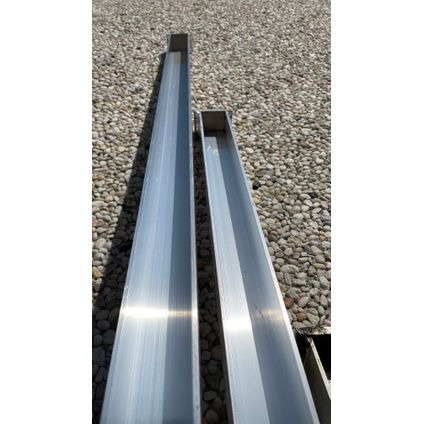 Intergard - Aluminium profiel U-profiel voor betonschutting
