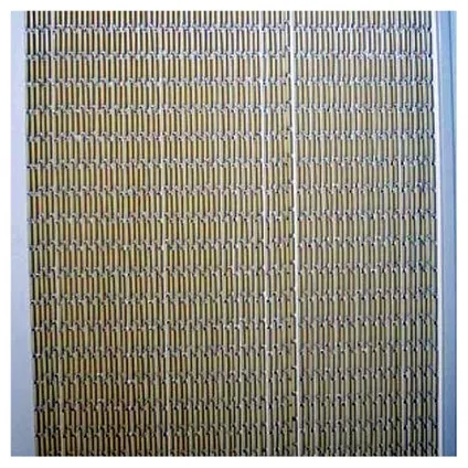 Lesli PVC Fly rideau / rideau de porte beige 100 x 220 cm
