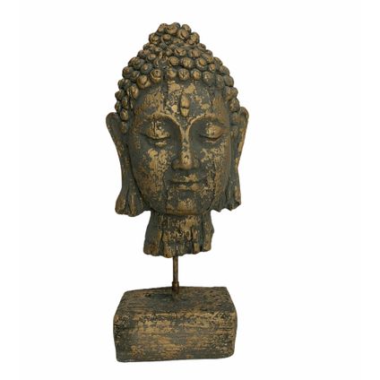 Buddha-beeld Groen & Goud 39 cm