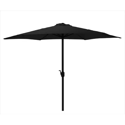 Parasol noir Ø300 cm pour le jardin et la terrasse | avec un système d'amarrage pratique 2