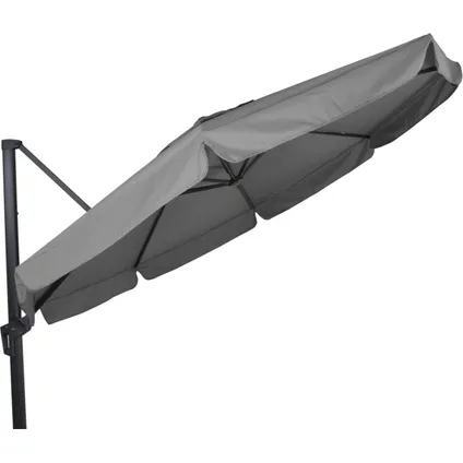 Zweefparasol Virgo Grijs Ø350 cm - inclusief zware parasolvoet 2