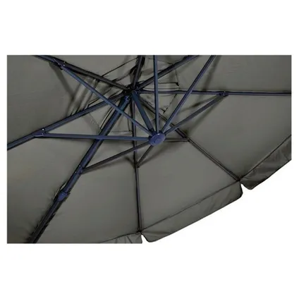 Zweefparasol Virgo Grijs Ø350 cm - inclusief zware parasolvoet 3