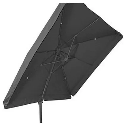 Zweefparasol Virgo Grijs 300 x 300 cm - inclusief zware parasolvoet 2