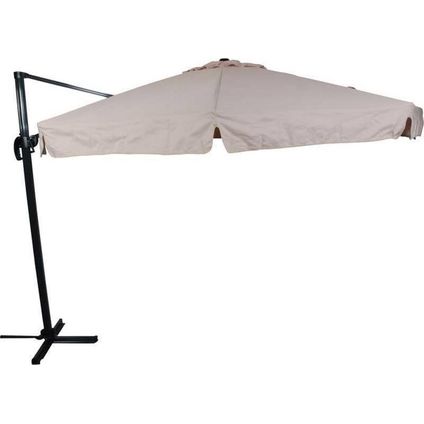 Zweefparasol Virgo Ecru Ø350 cm - inclusief zware parasolvoet