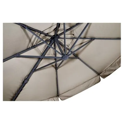 Zweefparasol Virgo Ecru Ø350 cm - inclusief zware parasolvoet 3