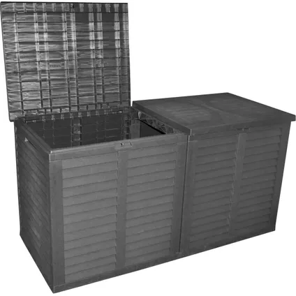 Kussenbox / Opbergkist / Opbergbox voor o.a. tuinkussens 750L - 155 x 66 x 80 cm - Zwart 3