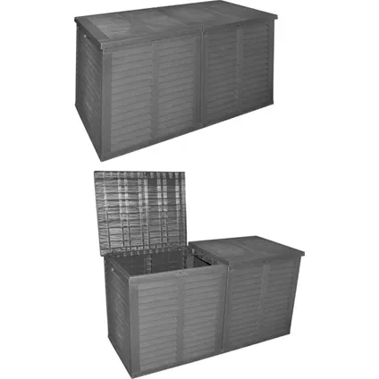 Boîte à coussins / Boîte de rangement 750L - 155 x 66 x 80 cm - Noir 4