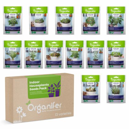 Organifer - Kamerplanten Zaden Pakket - 13 soorten