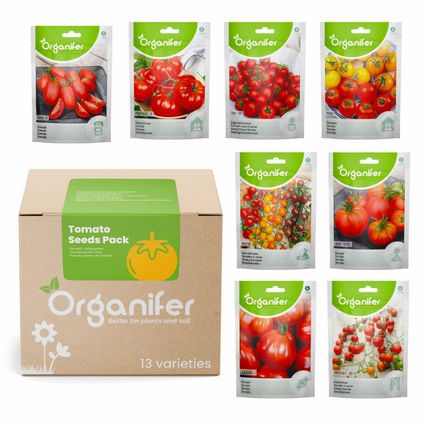 Organifer - Pack de Semences de Tomates - 13 Variétés