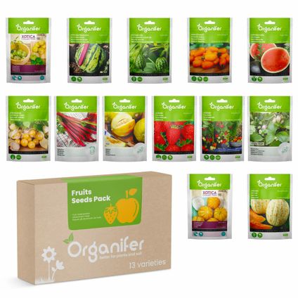 Organifer - Kit de Semences de Fruits - 13 Variétés