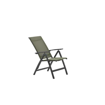 Gala verstelbare stoel carbon black/ moss green - Garden Impressions 2