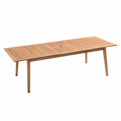 Oviala Set van een uitschuifbare tuintafel van exotisch hout en 6 fauteuils 3