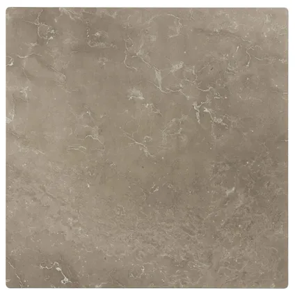 Oviala Tafelblad van 70 x 70 cm, gelamineerd met beige marmer 2