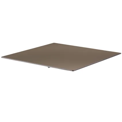 Oviala Tafelblad van gelamineerd materiaal 60x60 cm taupe