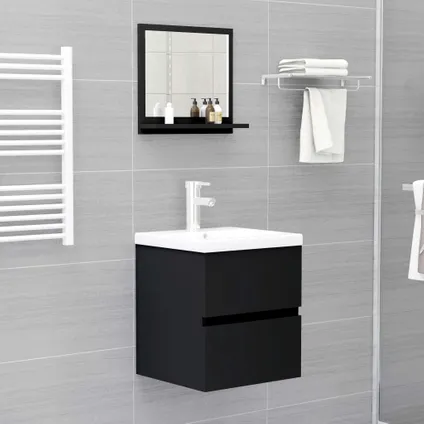 Maison du'monde - Miroir de salle de bain Noir 40x10,5x37 cm Aggloméré 6
