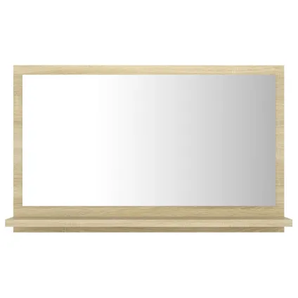 Maison du'monde - Miroir de salle de bain Chêne sonoma 60x10,5x37 cm Aggloméré 2