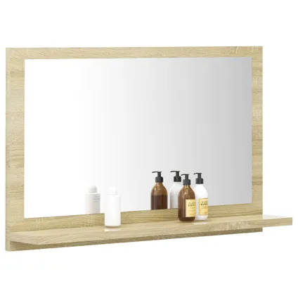 Maison du'monde - Miroir de salle de bain Chêne sonoma 60x10,5x37 cm Aggloméré 4