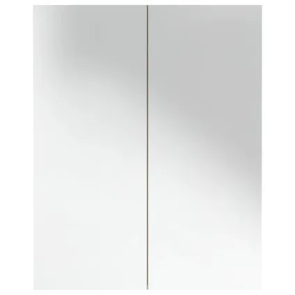 Maison du'monde - Armoire à miroir de salle de bain 60x15x75cm MDF Blanc et chêne 5
