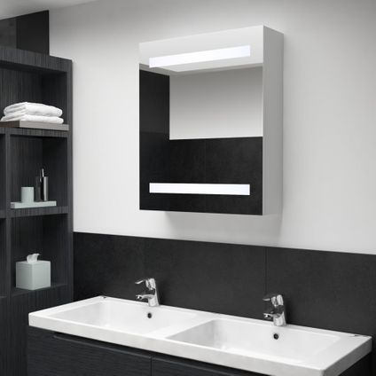 Maison du'monde - Badkamerkast met spiegel en LED 50x13,5x60 cm