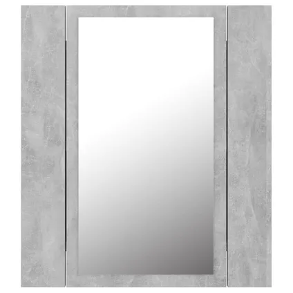 Maison du'monde - Badkamerkast met spiegel en LED 40x12x45 cm acryl betongrijs 9