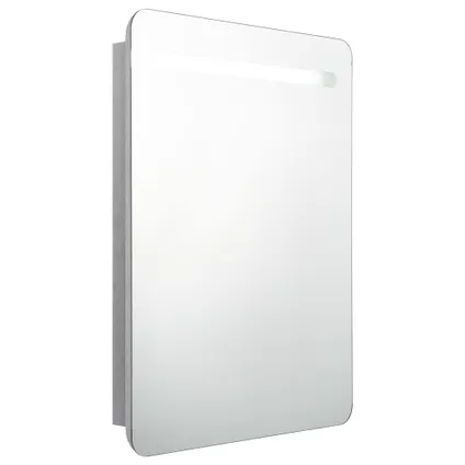 Maison du'monde - Armoire de salle de bain à miroir LED gris béton 60x11x80 cm 2