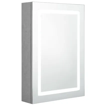 Maison du'monde - Armoire de salle de bain à miroir LED gris béton 50x13x70 cm 2