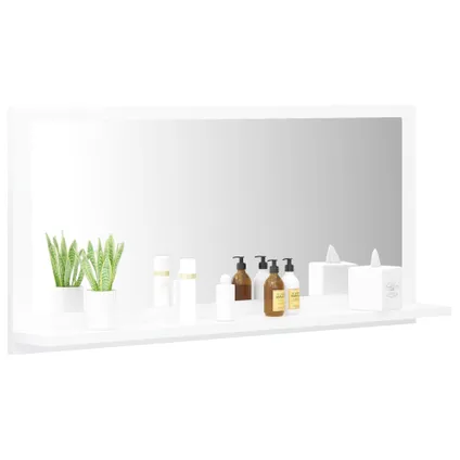 Maison du'monde - Miroir de salle de bain Blanc 80x10,5x37 cm Aggloméré 4