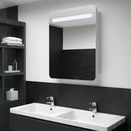 Maison du'monde - Armoire de salle de bain à miroir LED 60x11x80 cm