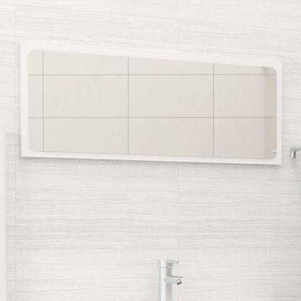Maison du'monde - Miroir de salle de bain Blanc brillant 90x1,5x37 cm Aggloméré