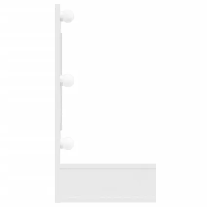 Maison du'monde - Armoire à miroir avec LED Blanc brillant 90x31,5x62 cm 5