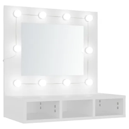 Maison du'monde - Spiegelkast met LED-verlichting 60x31,5x62 cm wit 2