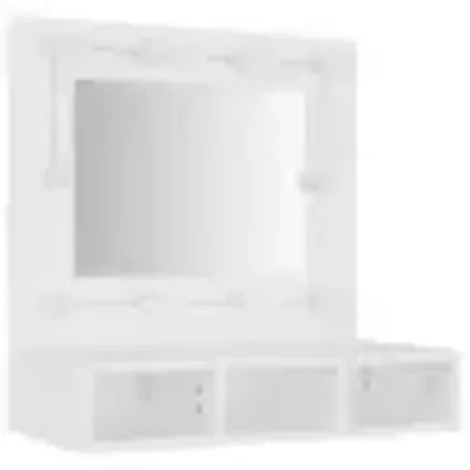 Maison du'monde - Armoire à miroir avec LED blanc 60x31,5x62 cm 4